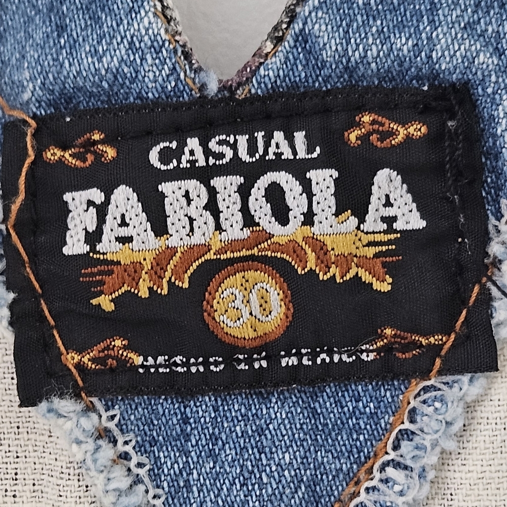 Boho Retro Western Cow Girl Denim Shirt Dress Button Front Plaid Accent Size S - Picture 10 of 13